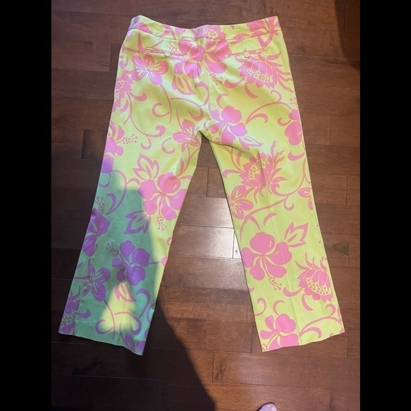 TRINA Turk pink Floral Tiki Hawaiian trouser - Picture 4 of 5